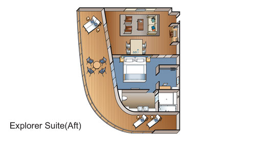 Explorer Suite aft floor plan