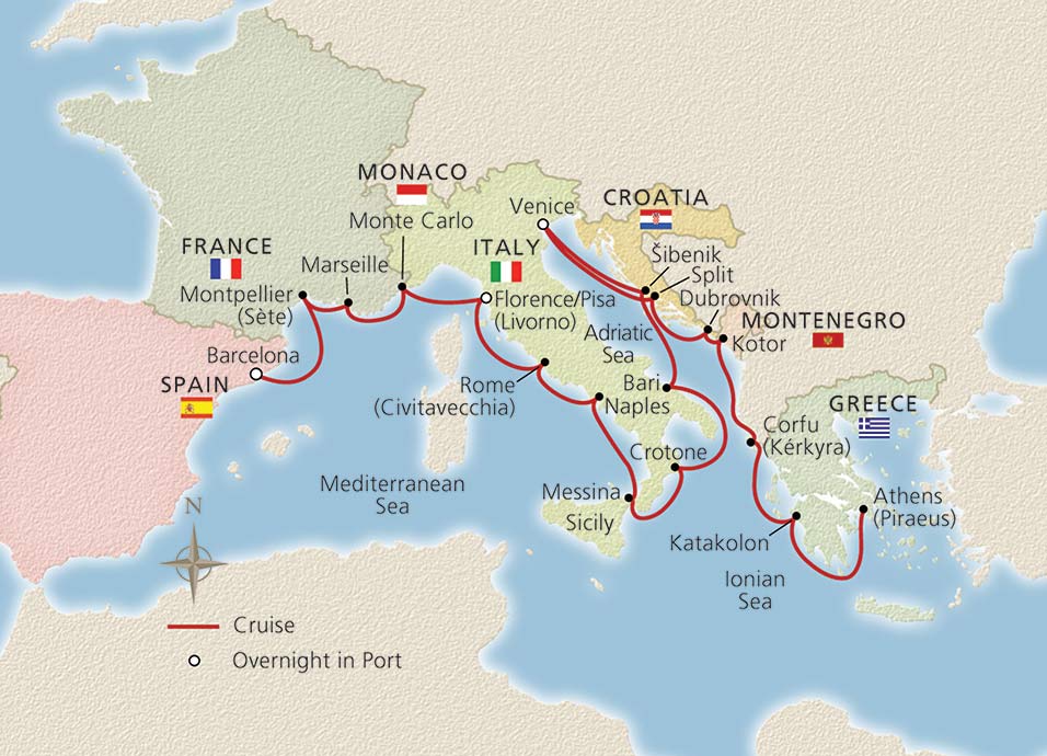 Quiet Season Mediterranean Ocean Cruise Destinations
