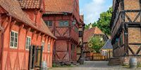Half-timbered homes in Århus, Denmark
