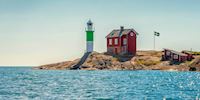 A lighthouse on the coast of Gothenburg